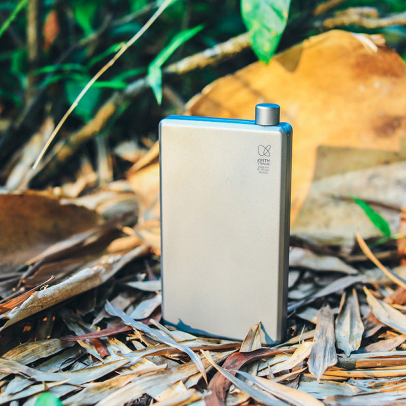 KEITH TITANIUM Pocket Flask with Funnel 200ml Ti9307