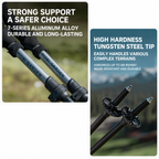 MOBI GARDEN ZT Pole 120 – Ultralight Folding Aluminium Trekking Pole (35-120cm)