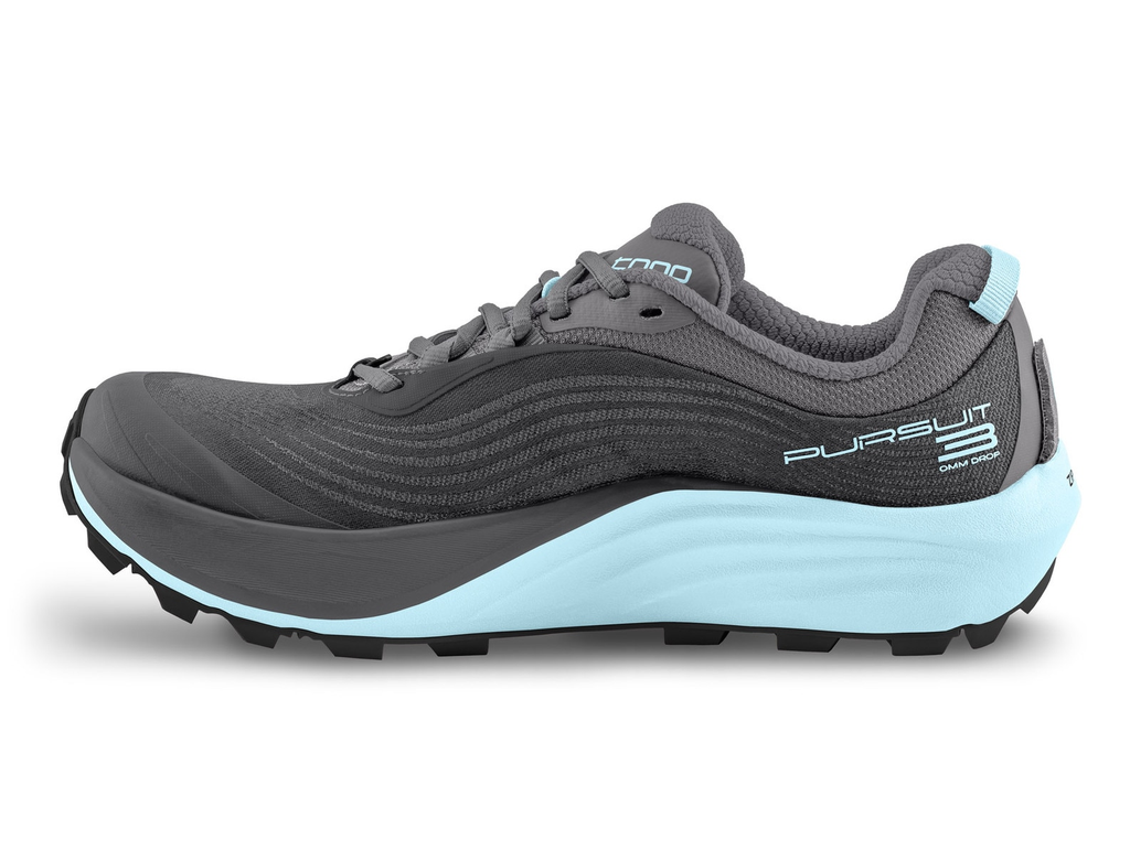 TOPO Athletic Women's Pursuit 3 Trail Running Shoes - Grey/Sky