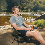 DEFTHIKE Foldable Lightweight Moon Chair Low Back Y005