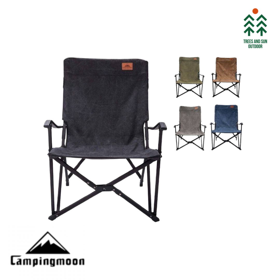 CAMPINGMOON F-1003C Small Foldable High Back Rest Armchair