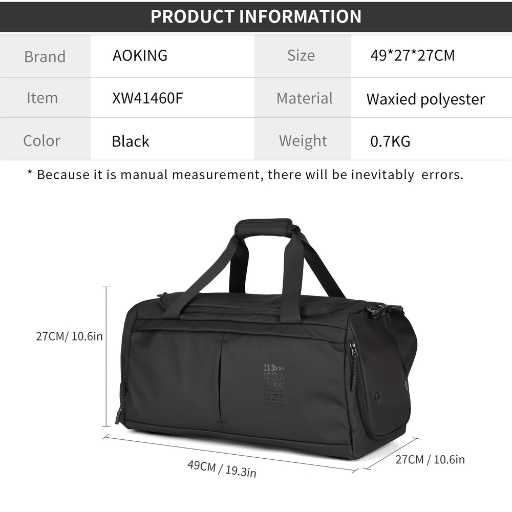 AOKING Large Capacity Travel Bag Duffle Bag XW41460F