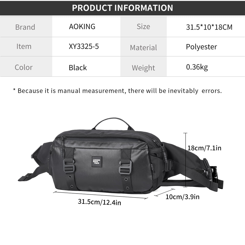 AOKING Crossbody Waist Bag Sling Bag XY3325-5