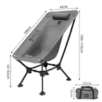 DEFTHIKE Foldable Lounge Moon Chair High Back Y003