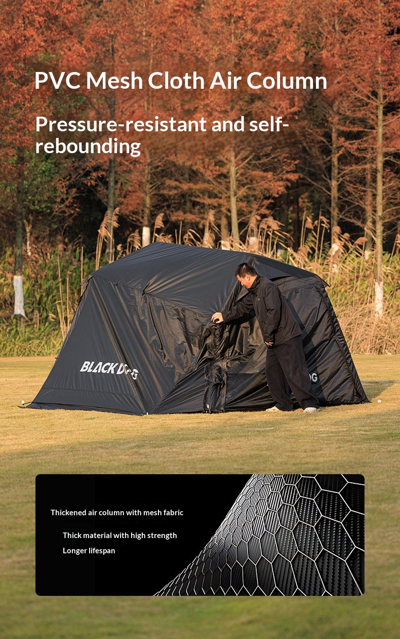 BLACKDOG Mount Haven AIR PRO Inflatable Cabin Tent - 230CM X 260CM (4-5 Person)