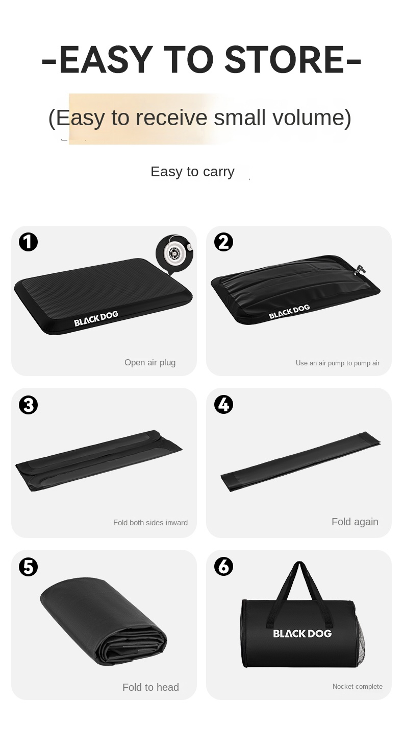 BLACKDOG Yunmeng Inflatable Sleeping Pad Air Cushion – 2P