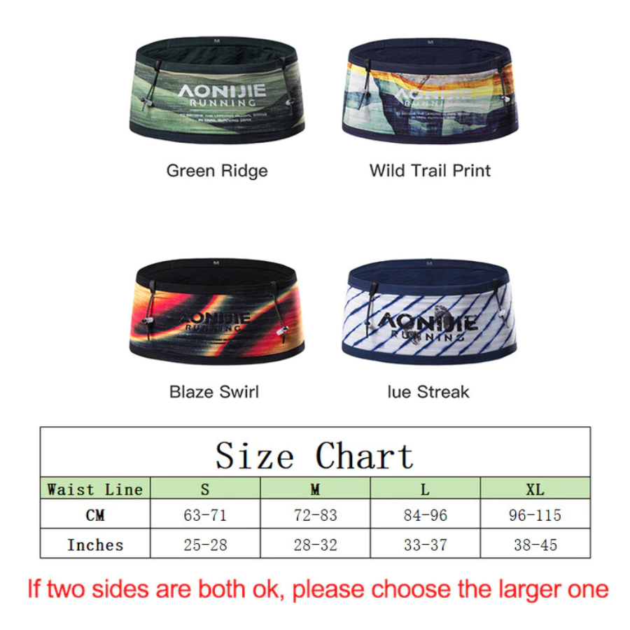AONIJIE Running Waist Belt Trail Hiking Marathon Sports