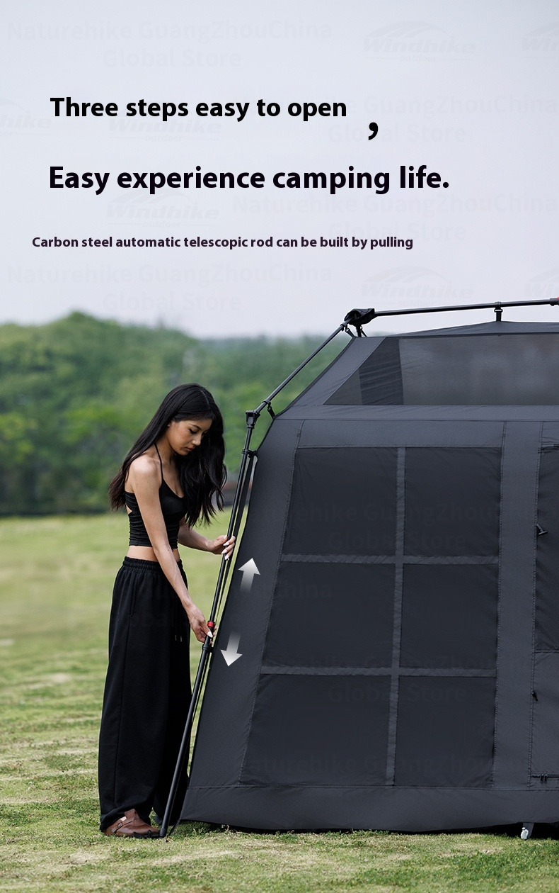BLACKDOG Yunshe 6.0 Auto Tent – 230CM x 260CM  (4–6 Person)