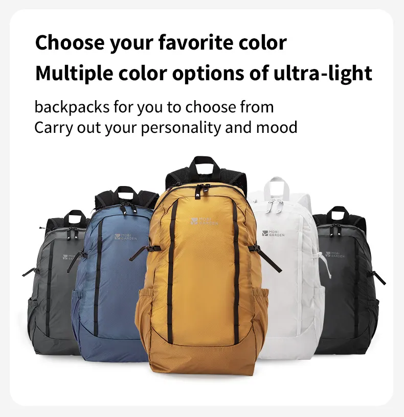 MOBI GARDEN Ultra-Lightweight 20L Foldable Backpack