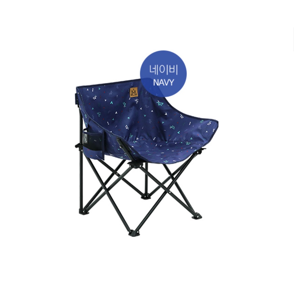 KZM Monogram Hygee Chair Black Camping Chair