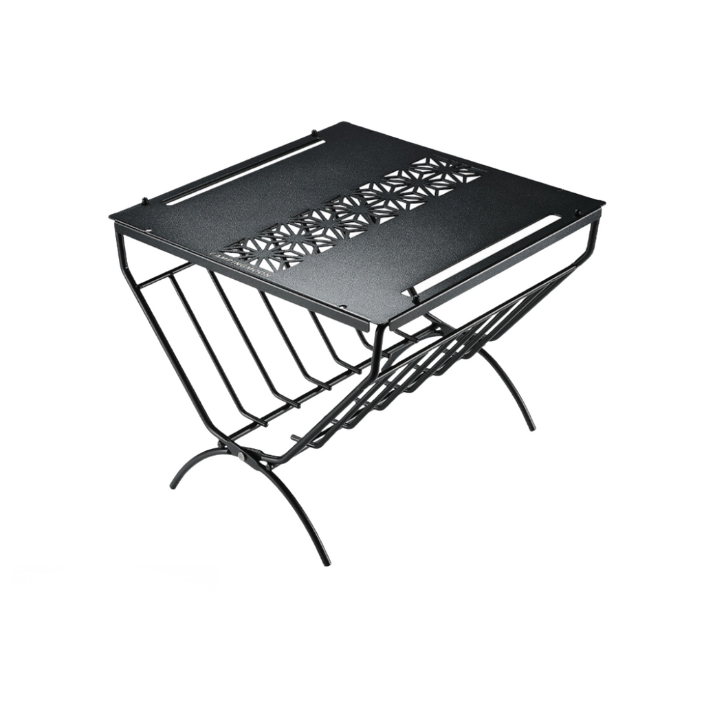 CAMPINGMOON T-285A Firewood Rack Stand Steel Table Rack