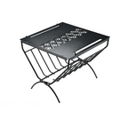 CAMPINGMOON T-285A Firewood Rack Stand Steel Table Rack