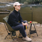 DEFTHIKE Foldable Lightweight Moon Chair Low Back Y005