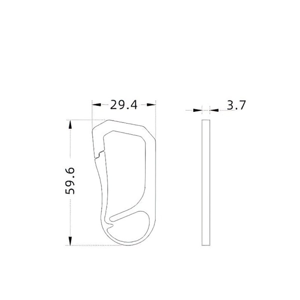 KEITH TITANIUM Carabiner Spring Gate Wire Ti1158