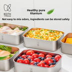 KEITH TITANIUM Storage Container with Glass Lid 800ml Ti5386