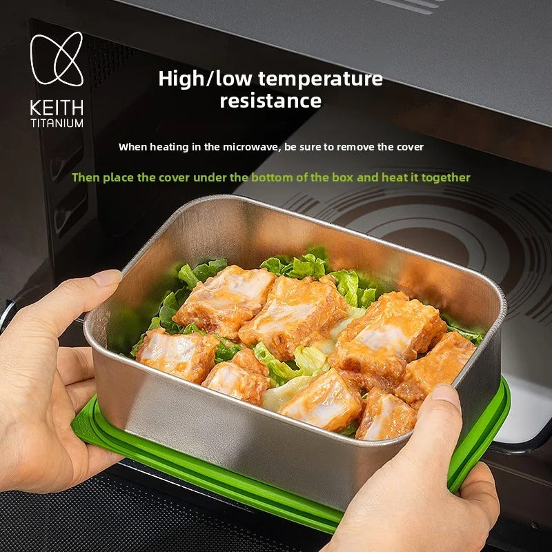 KEITH TITANIUM Storage Container with Glass Lid 800ml Ti5386