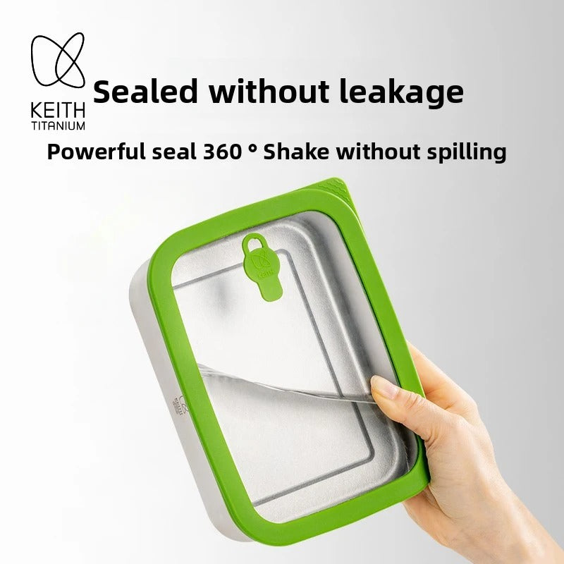 KEITH TITANIUM Storage Container with Glass Lid 800ml Ti5386