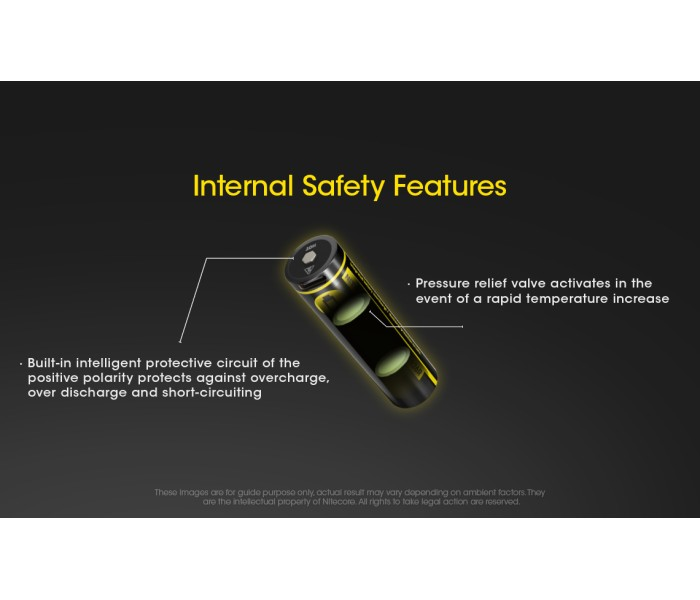NITECORE NL1826R 18650 2600mAh USB-C Rechargeable Li-on Battery