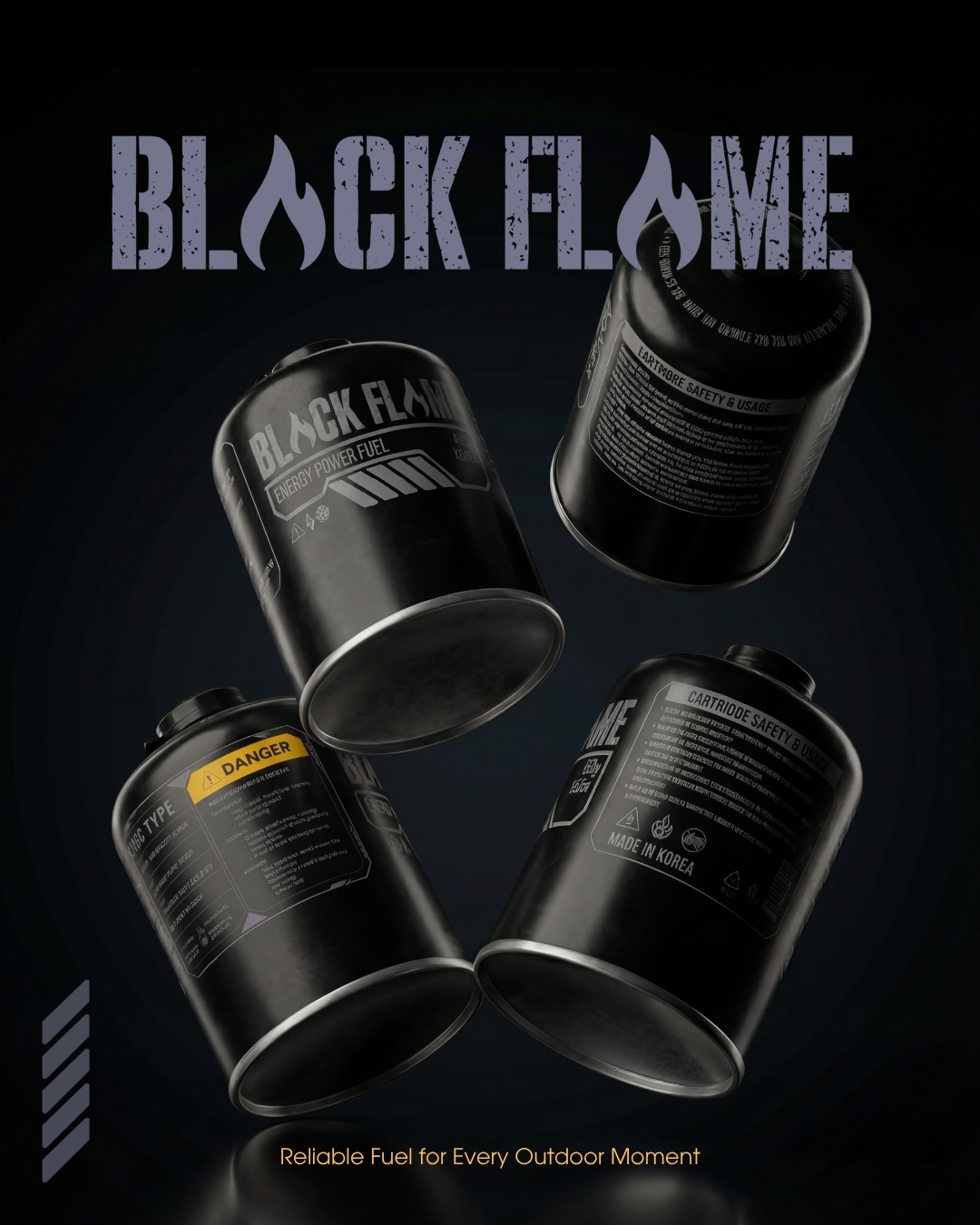 BLACK FLAME Gas Cartridge 450g
