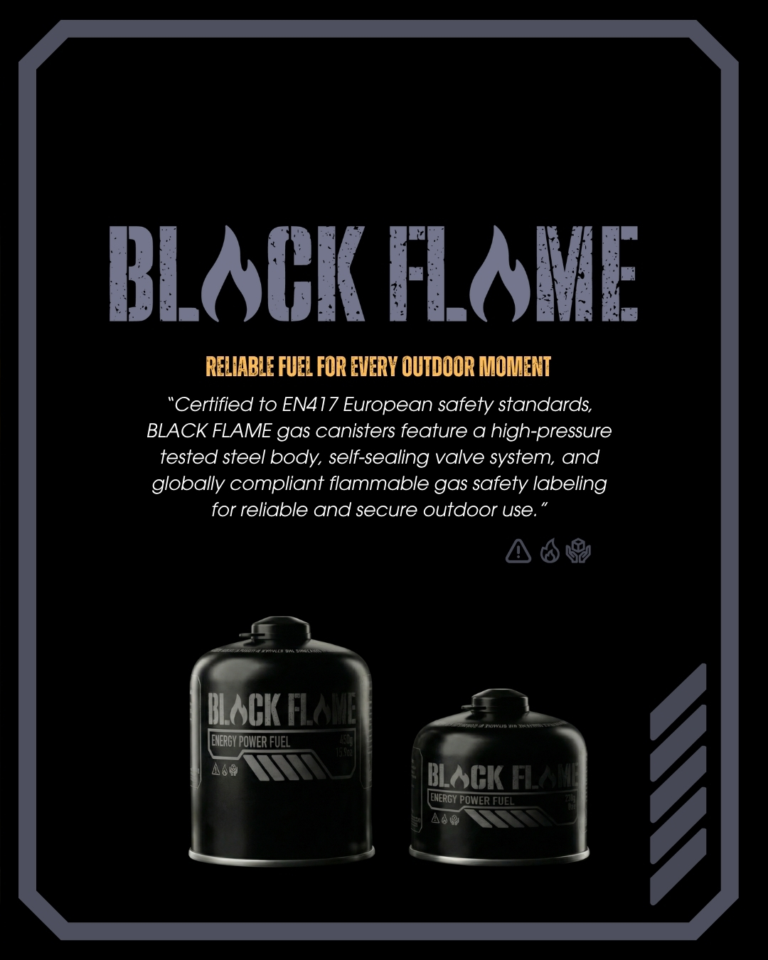 BLACK FLAME Gas Cartridge 450g