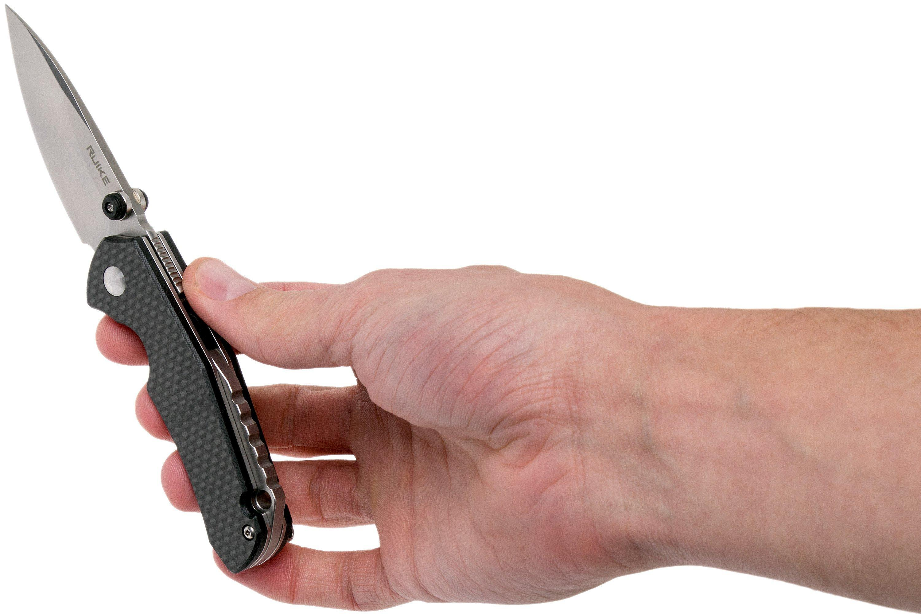 RUIKE P671-CB Front Flipper Carbon Fibre Pocket Knife