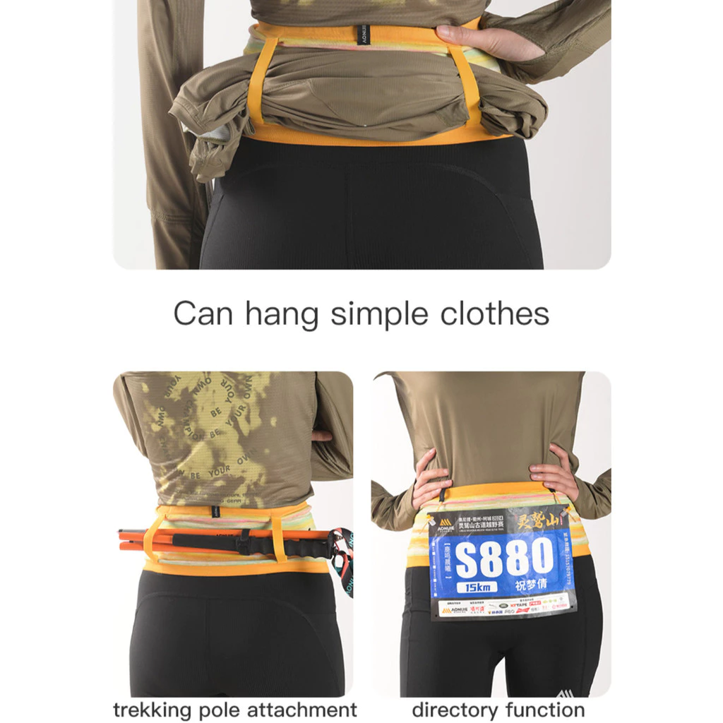 AONIJIE Running Waist Belt Trail Hiking Marathon Sports