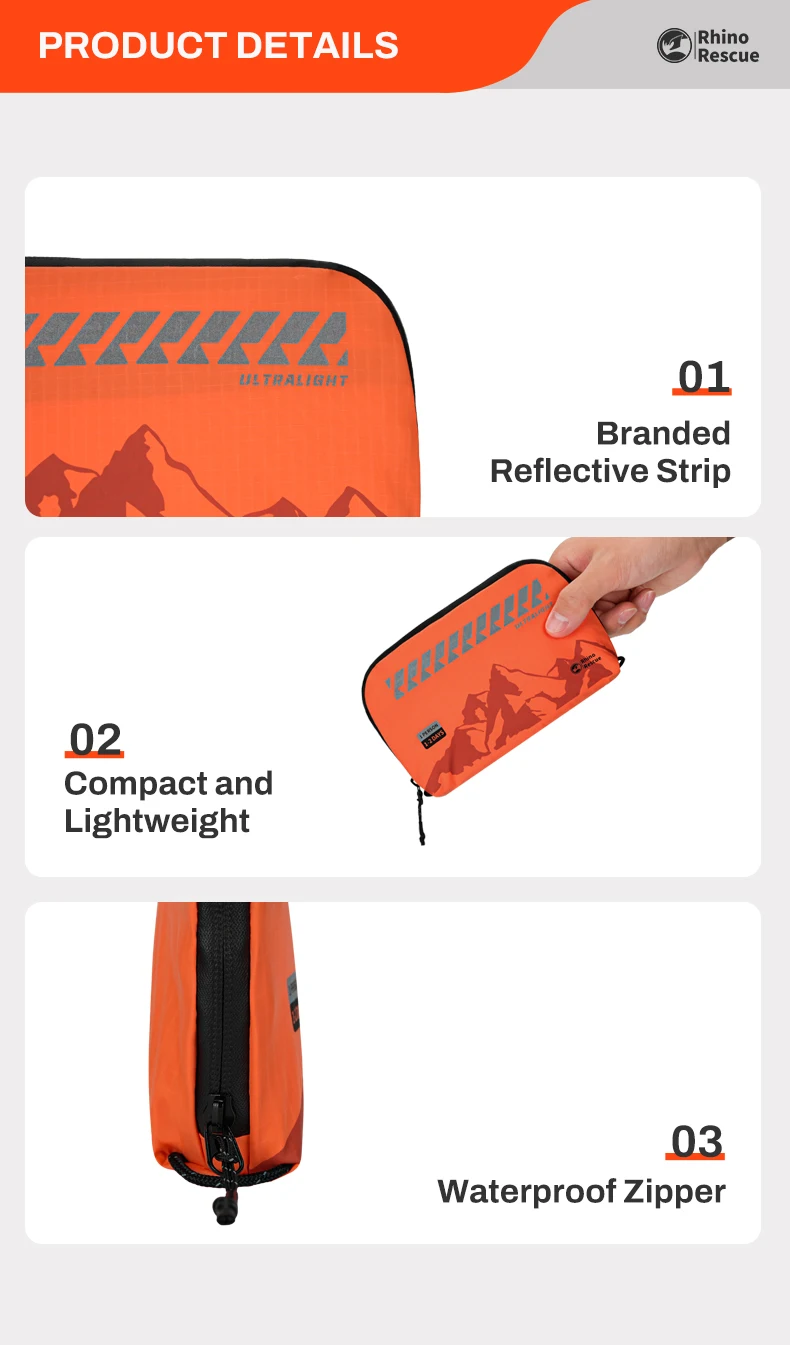 RHINO RESCUE Ultralight First Aid Standard – Orange