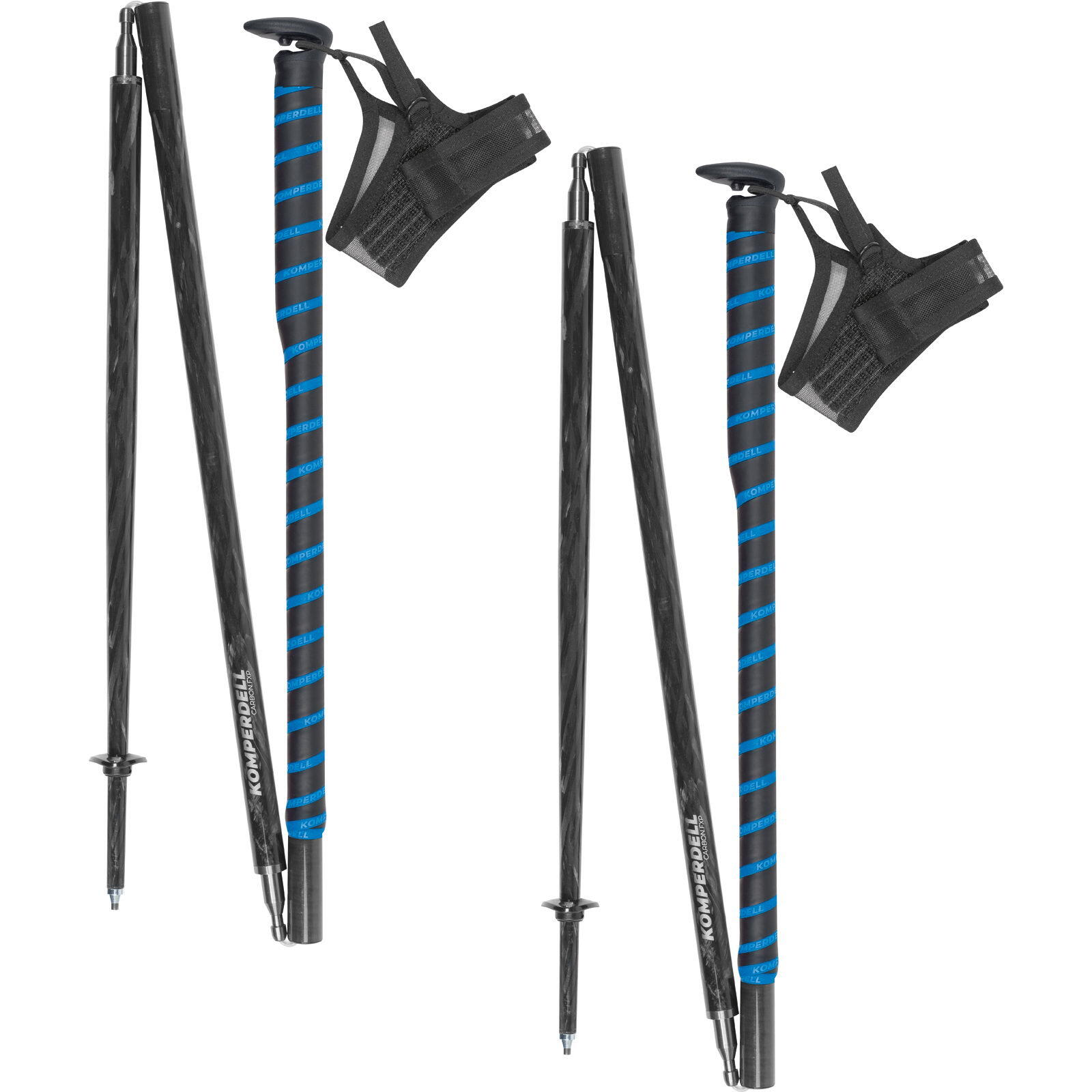 KOMPERDELL FXP Composite Trail Folding Trekking Pole - Blue