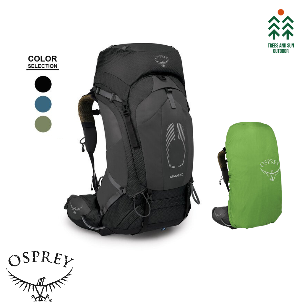 Osprey ATMOS AG 50L Men's Backpacking Hiking Backpack Bag Travel Backpack